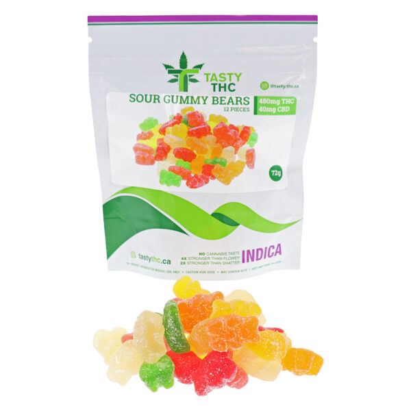 Sour Gummy Bears 480mg Thc 40mg Cbd Good Giggles Delivery