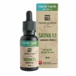 Twisted Extracts Oil Drops – Sativa 1:1 Orange Flavoured (150mg CBD + 150mg THC – 30ml)