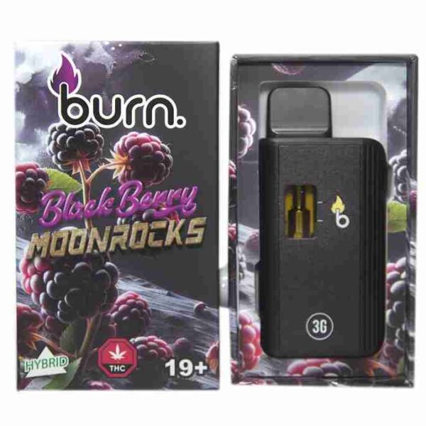 Burn Disposable Vapes – Blackberry Moonrocks (Hybrid) (3 Gram)
