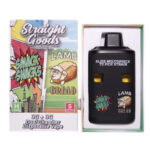 Straight Goods Dual Chamber Vape – Smack Snacks (Hybrid) + Lamb Bread (Sativa) (3 Grams + 3 Grams)