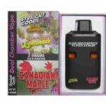 Straight Goods Dual Chamber Vape – Cotton Candy Lemon + Canadian Maple (3 Grams + 3 Grams)
