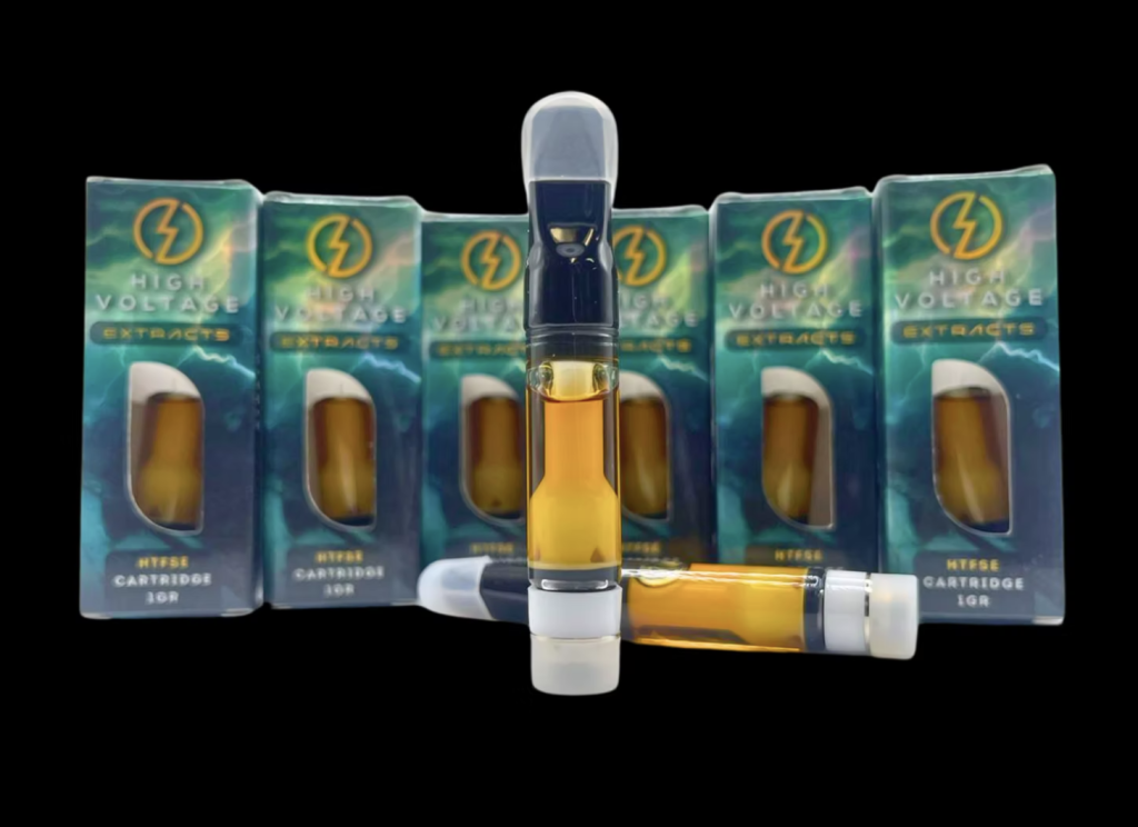 IMG_4458 High Voltage Extracts Sauce Cartridge – Cherry Cream Pie (Indica) (1g) - Image 1