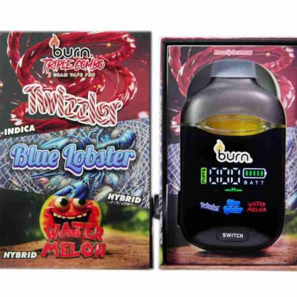 Burn Triple Combo – Twizzler + Blue Lobster + Watermelon (3 Gram)